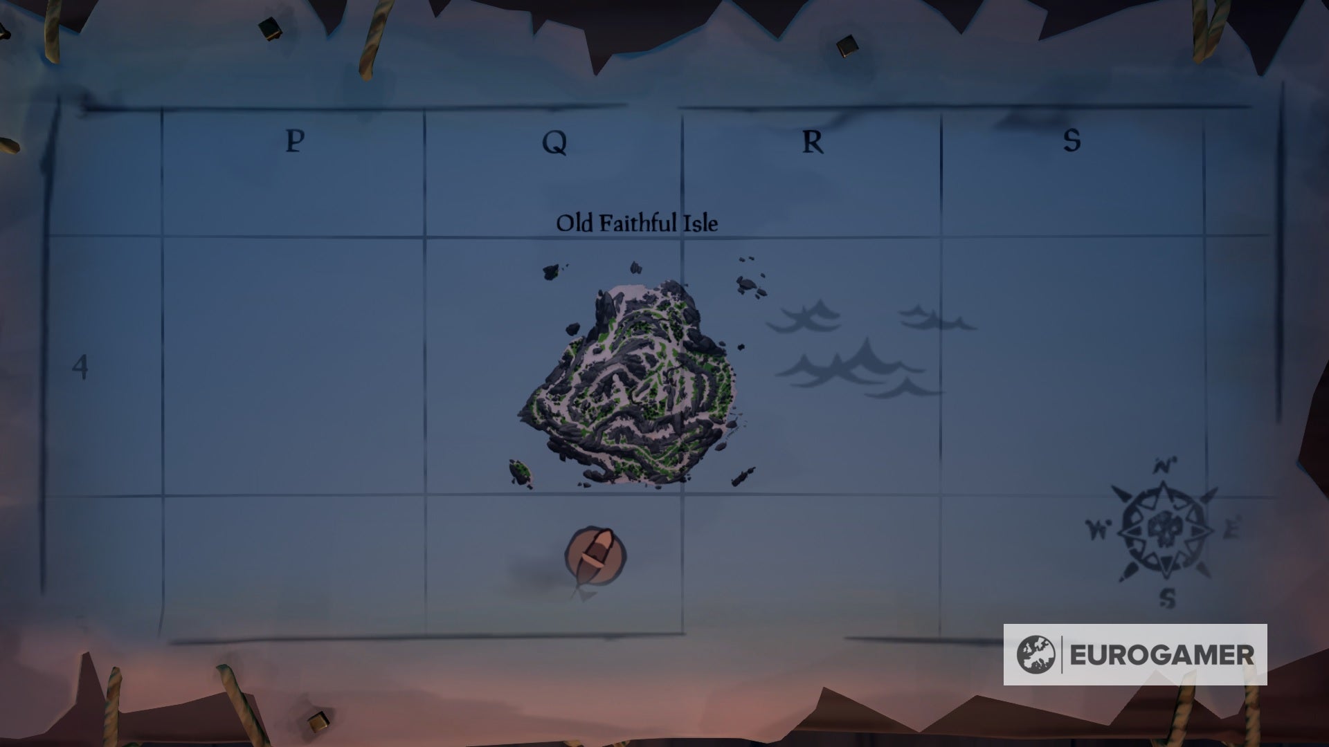 Карта рыбалки sea of thieves
