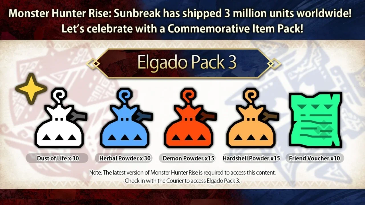 Imagem para Monster Hunter Rise Sunbreak entrega nova prenda aos jogadores