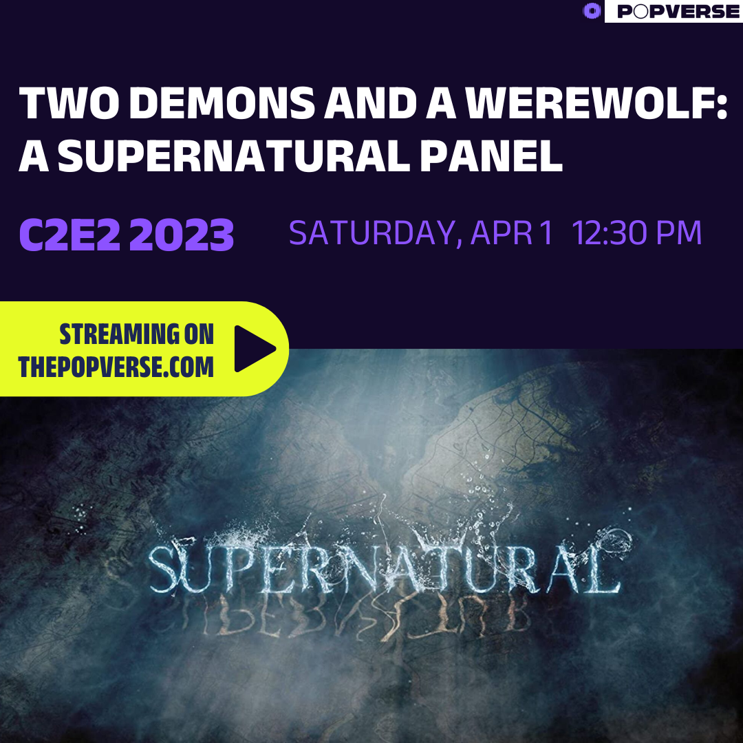 Image for Livestream the Supernatural panel with Mark Sheppard, Alaina Huffman, and DJ Qualls from C2E2 '23