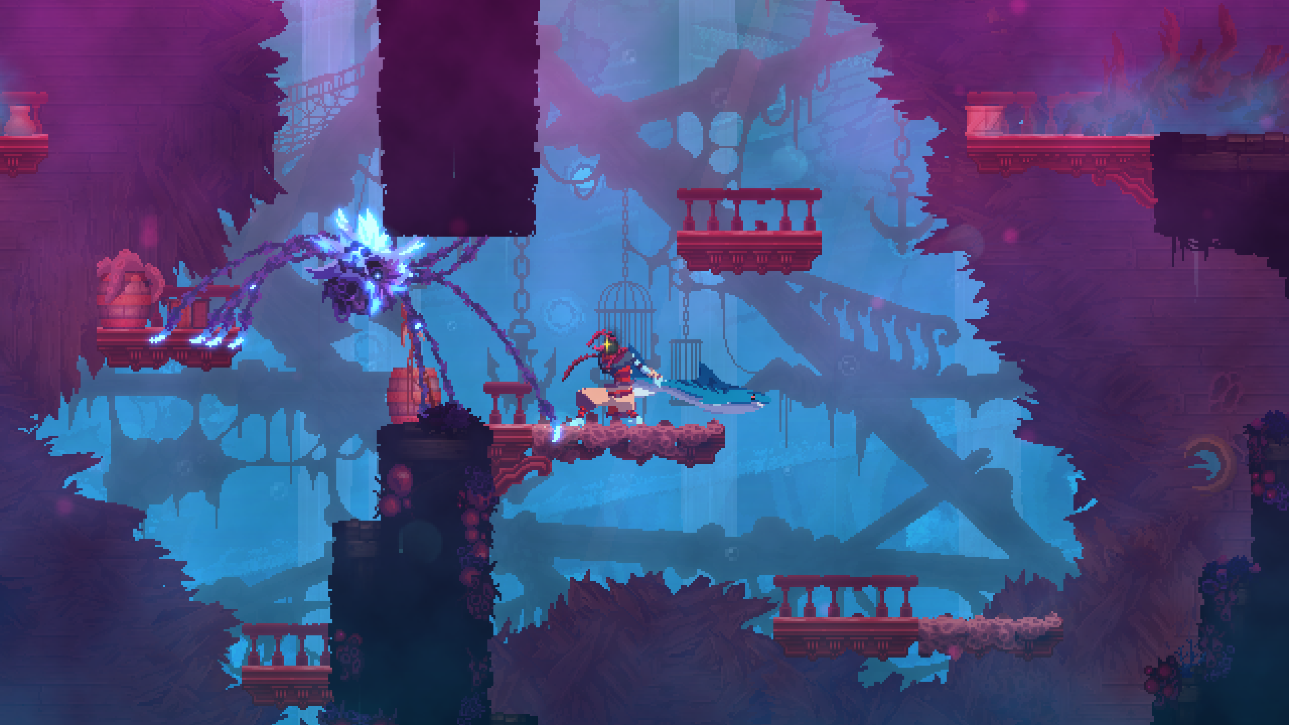 You can wield a shark in Dead Cells  next paid expansion The Queen and the Sea - 4