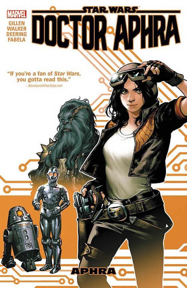 Cover of the collected edition of Doctor Aphra comic