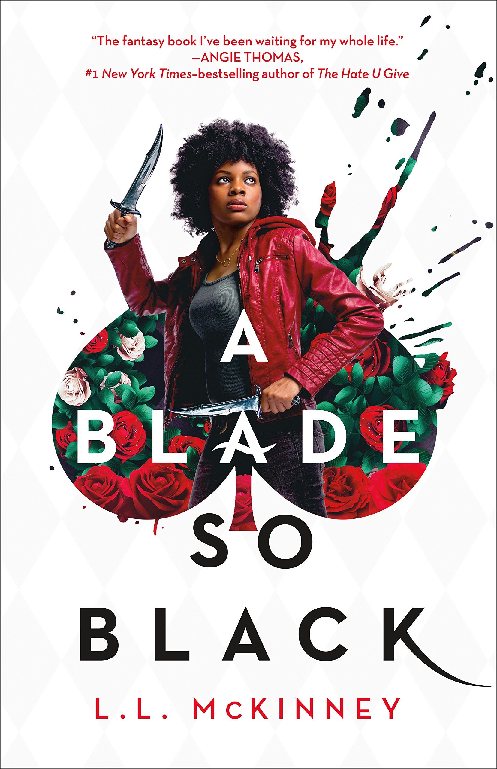 Cover of A Blade so Black, featuring main character wielding a knife