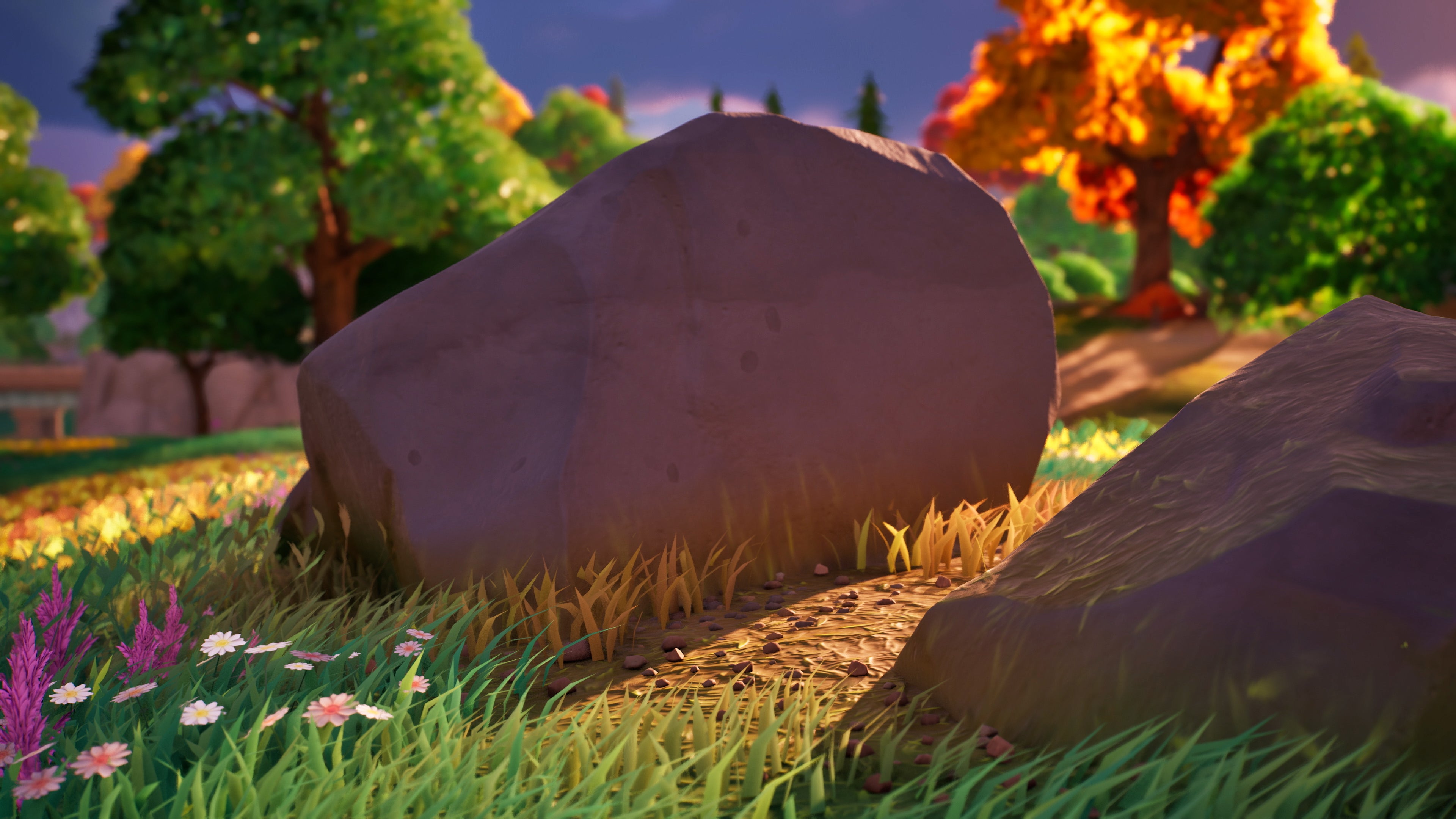 beauty shots from Fortnite Chapter 4, showcasing the new UE5 graphical features.