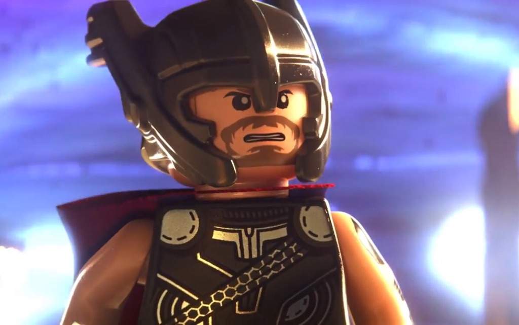 Imagem para Thor Ragnarok em versão LEGO