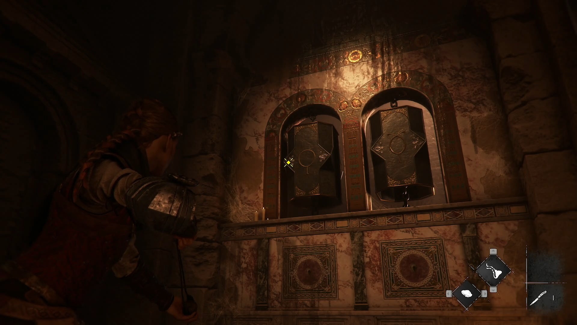 A Plague Tale Requiem bell symbol puzzle solution in Chapter 2 - 95
