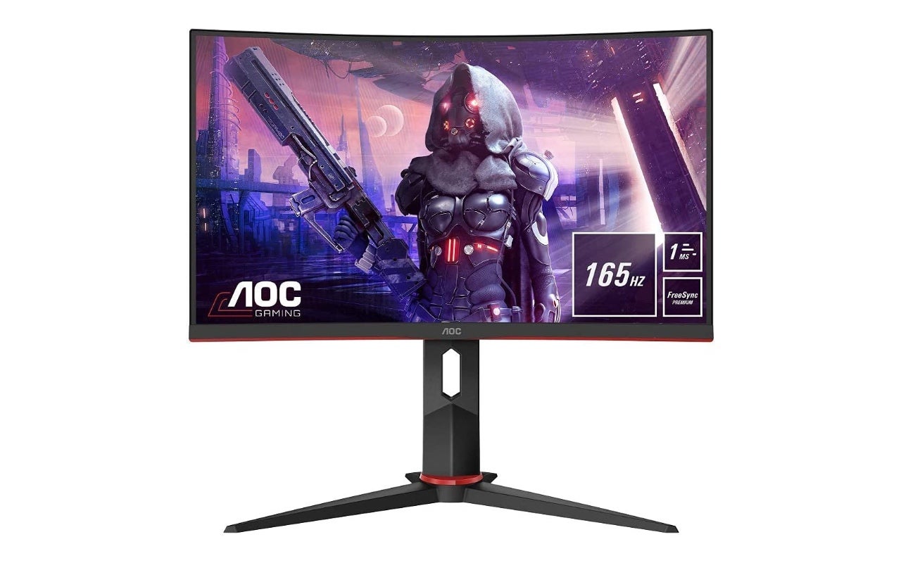 Image for This curved full HD gaming monitor from AOC, with a 165Hz refresh rate, is under £130 right now