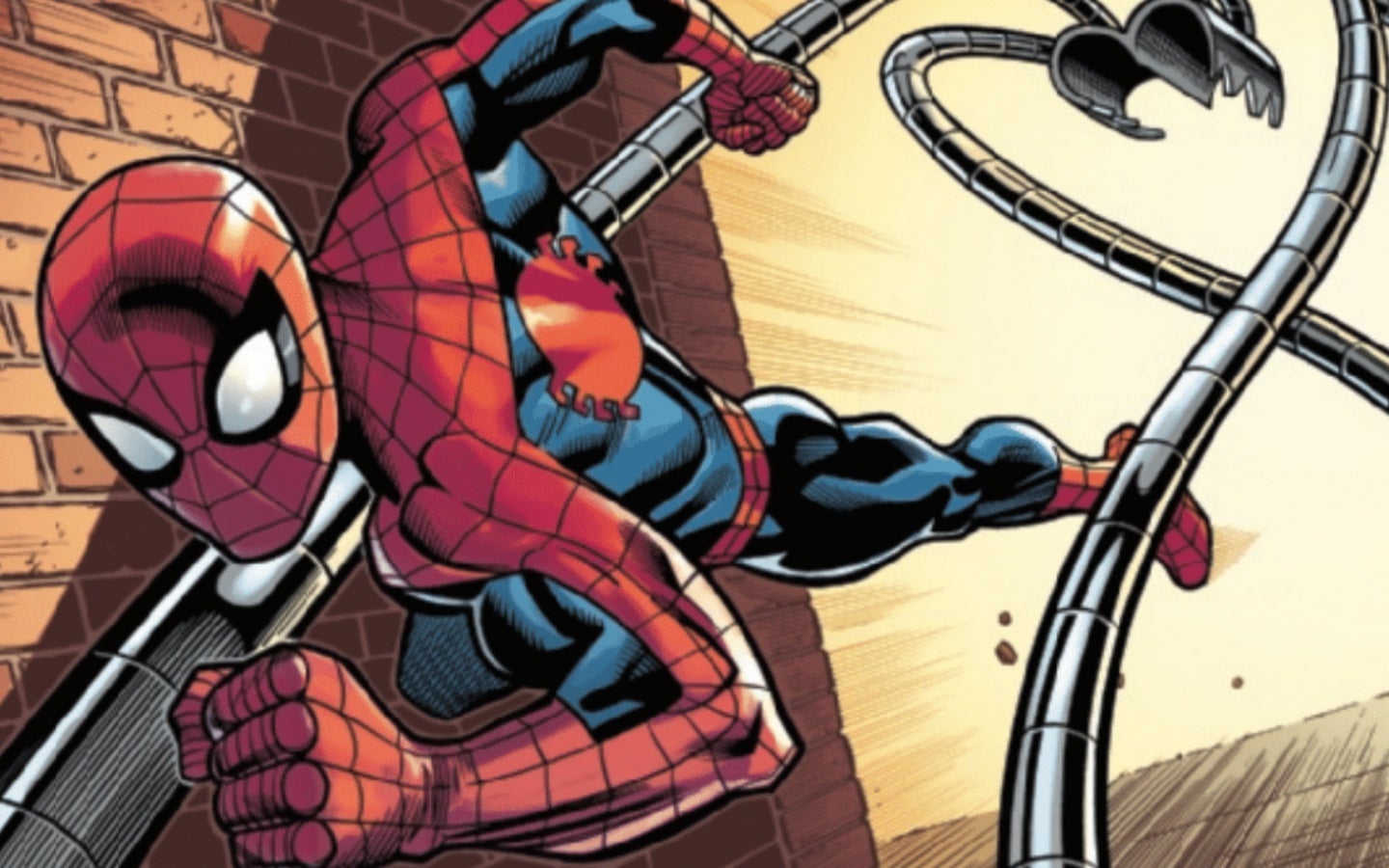Spider-Man showcasing Doc Ock arms