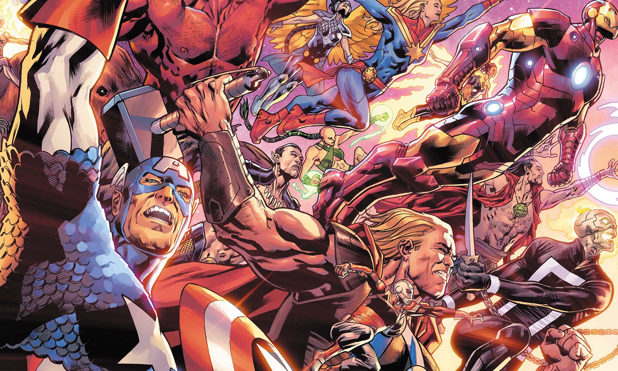 Image for Marvel's Avengers of the past, the present, and the multiverse assemble for "the biggest Avengers saga in Marvel history"