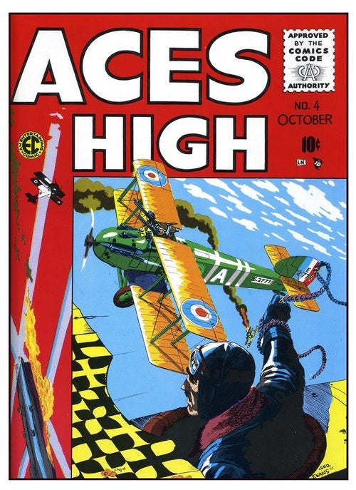 Cover of ACES HIGH from EC Comics