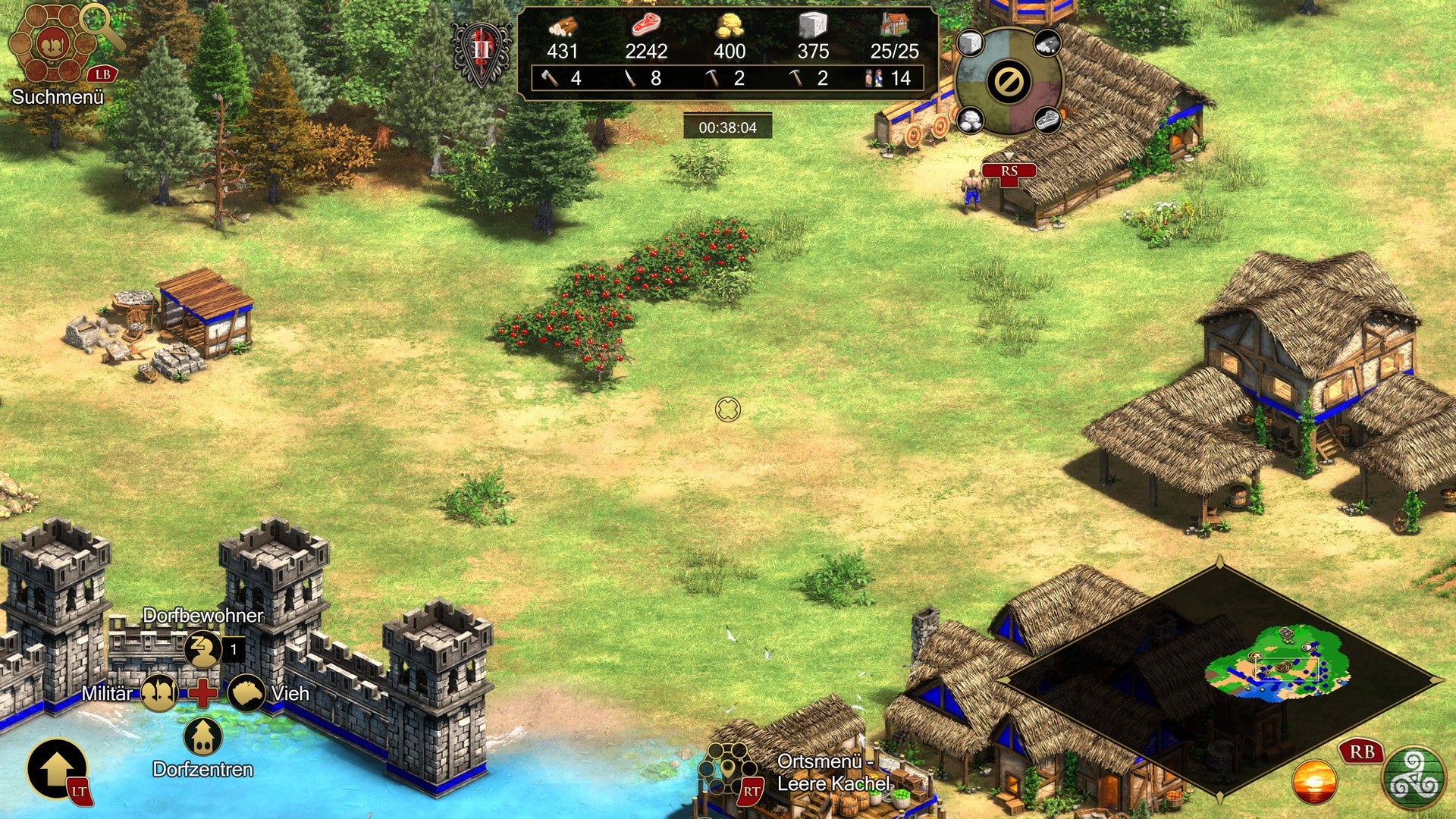 Der Zoom in Age of Empires 2: Definitive Edition auf der Xbox.