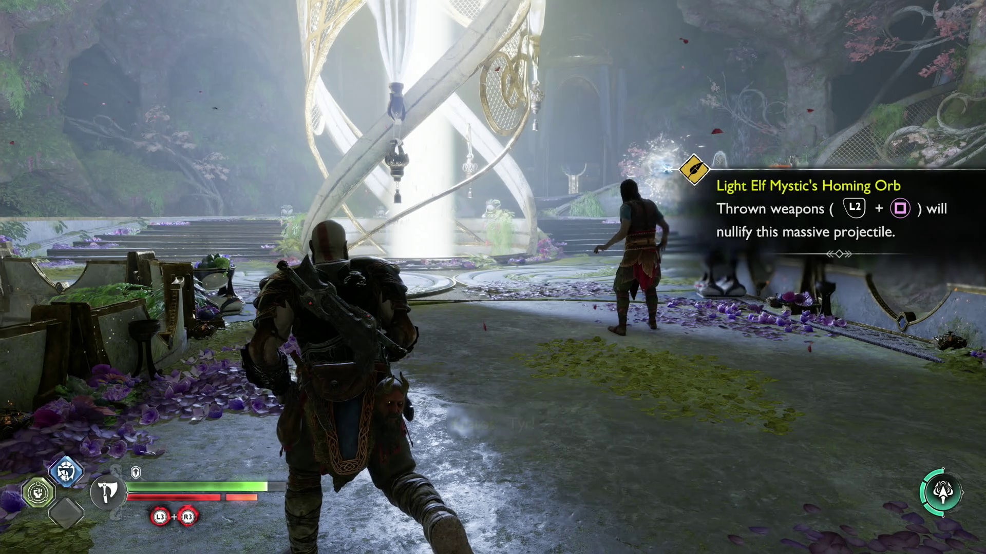 God of War Ragnar k how to solve Alfheim Temple of Light white marble Legendary Chest puzzle - 49
