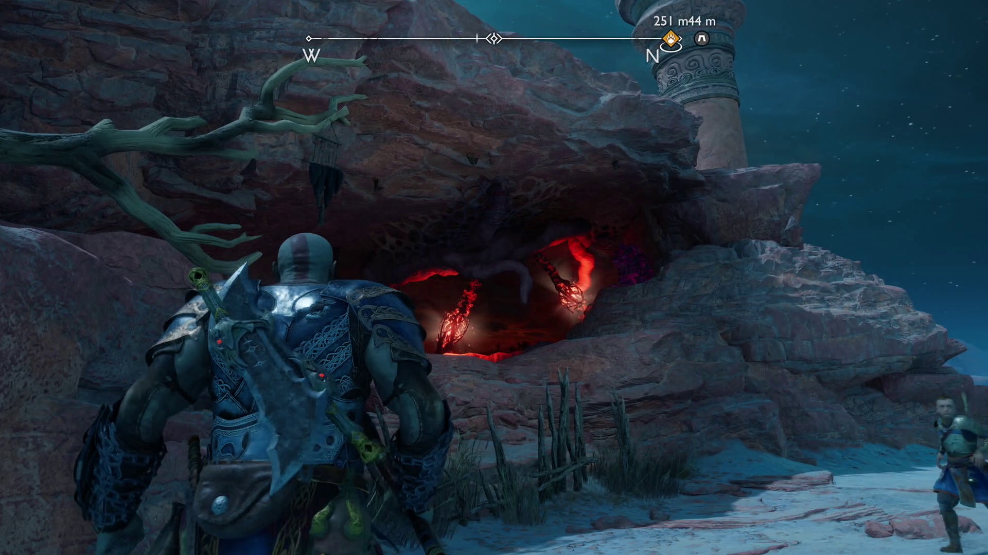 How to solve Alfheim Barrens southern cave Legendary Chest puzzle in God of War Ragnar k - 54
