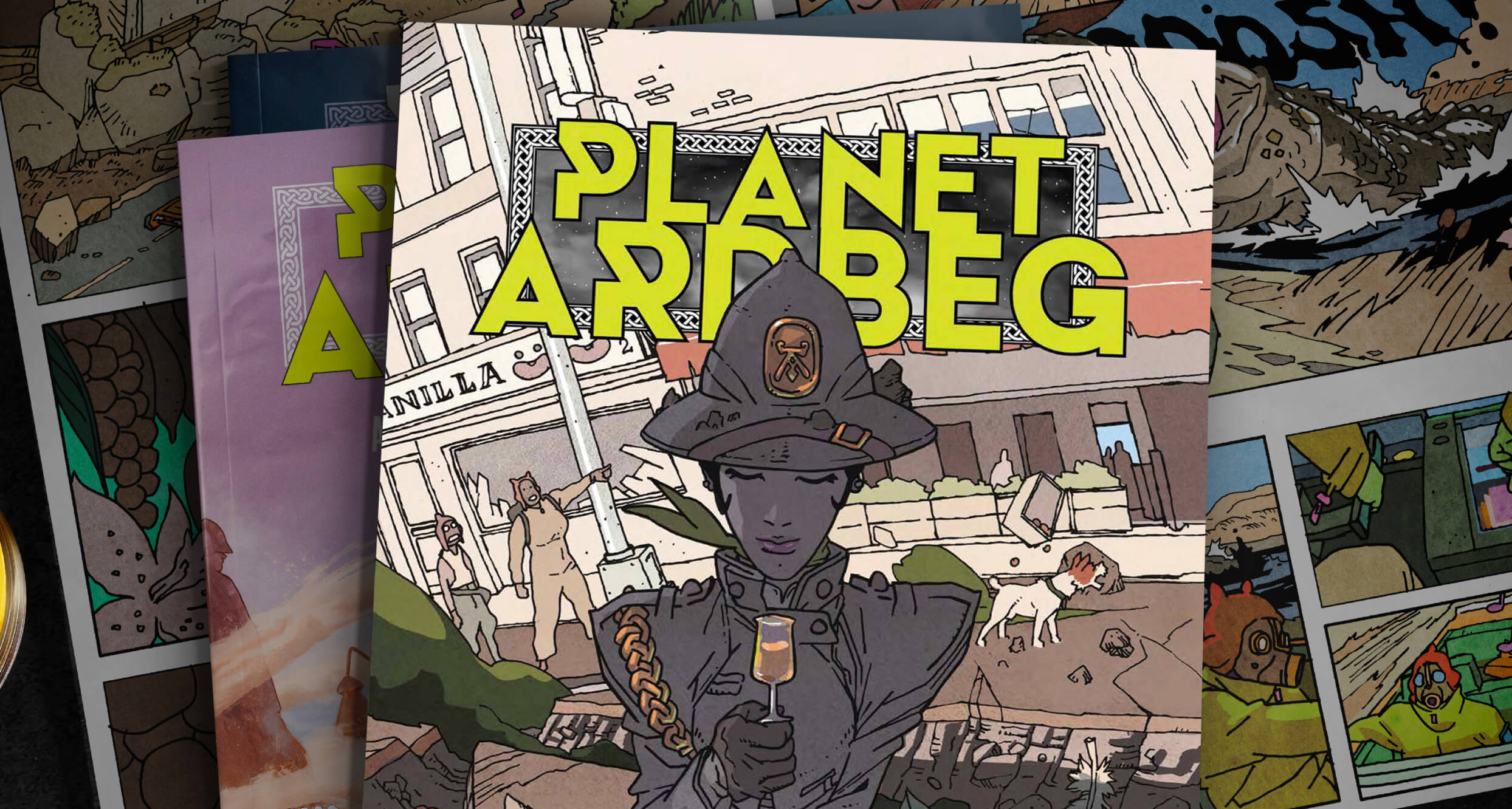 Promotional image featuring cover of Planet Ardbeg