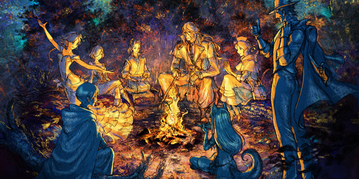 Imagem para Octopath Traveler 2 - momento de ouro da Square Enix