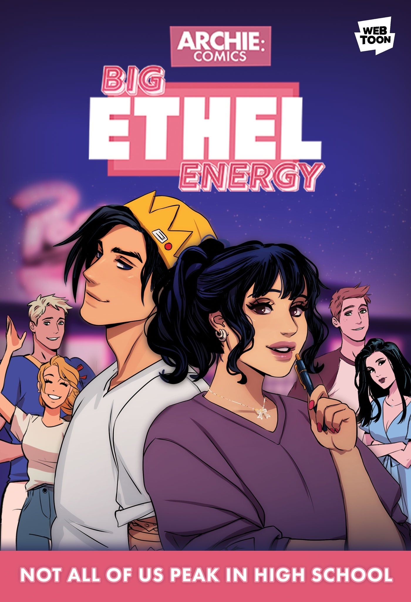 Cover of Big Ethel Energy featuring Ethel and Jughead upfront and the rest of the Archie cast in the back