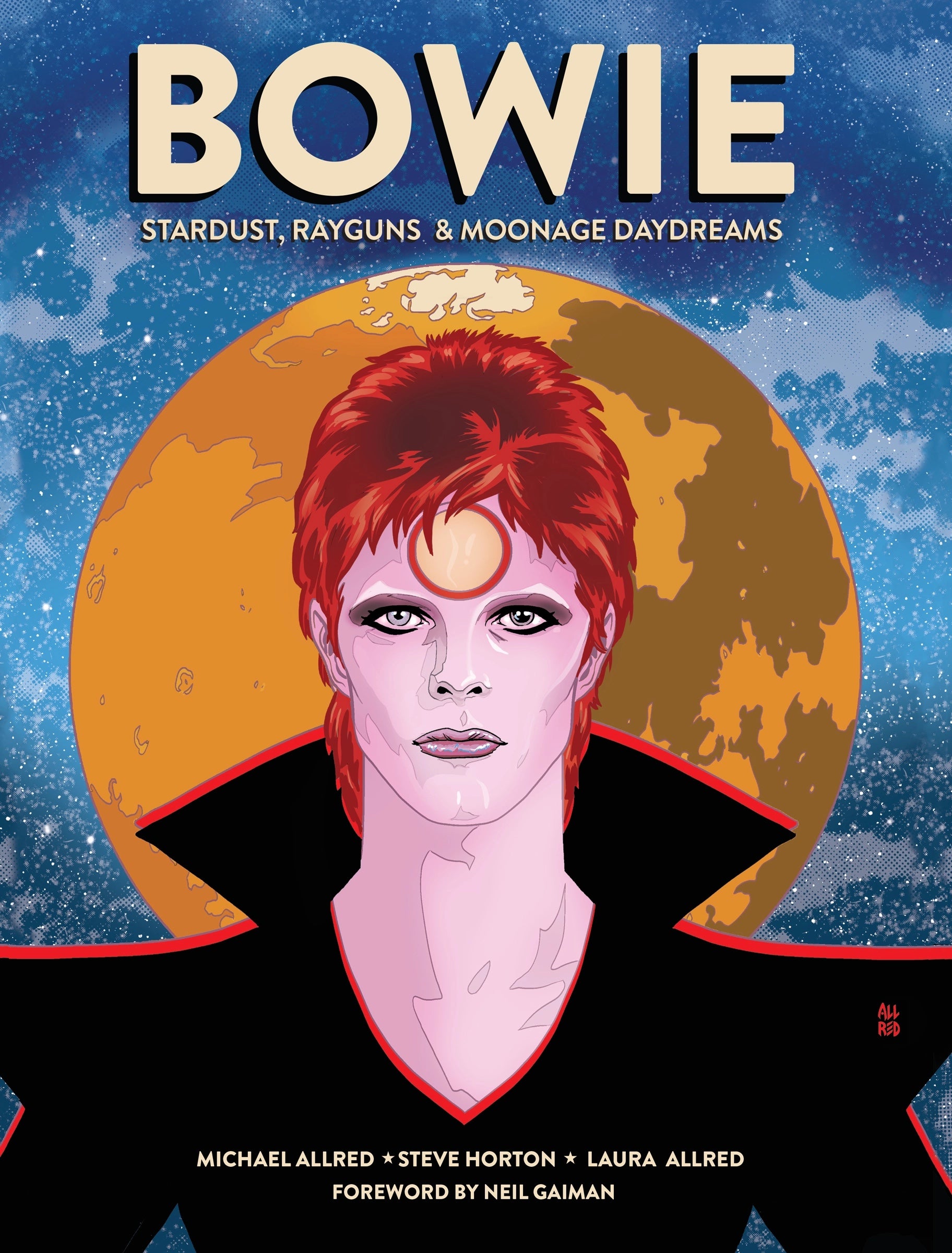 Bowie: Ray Guns and Moonage Daydreams cover by Mike Allred