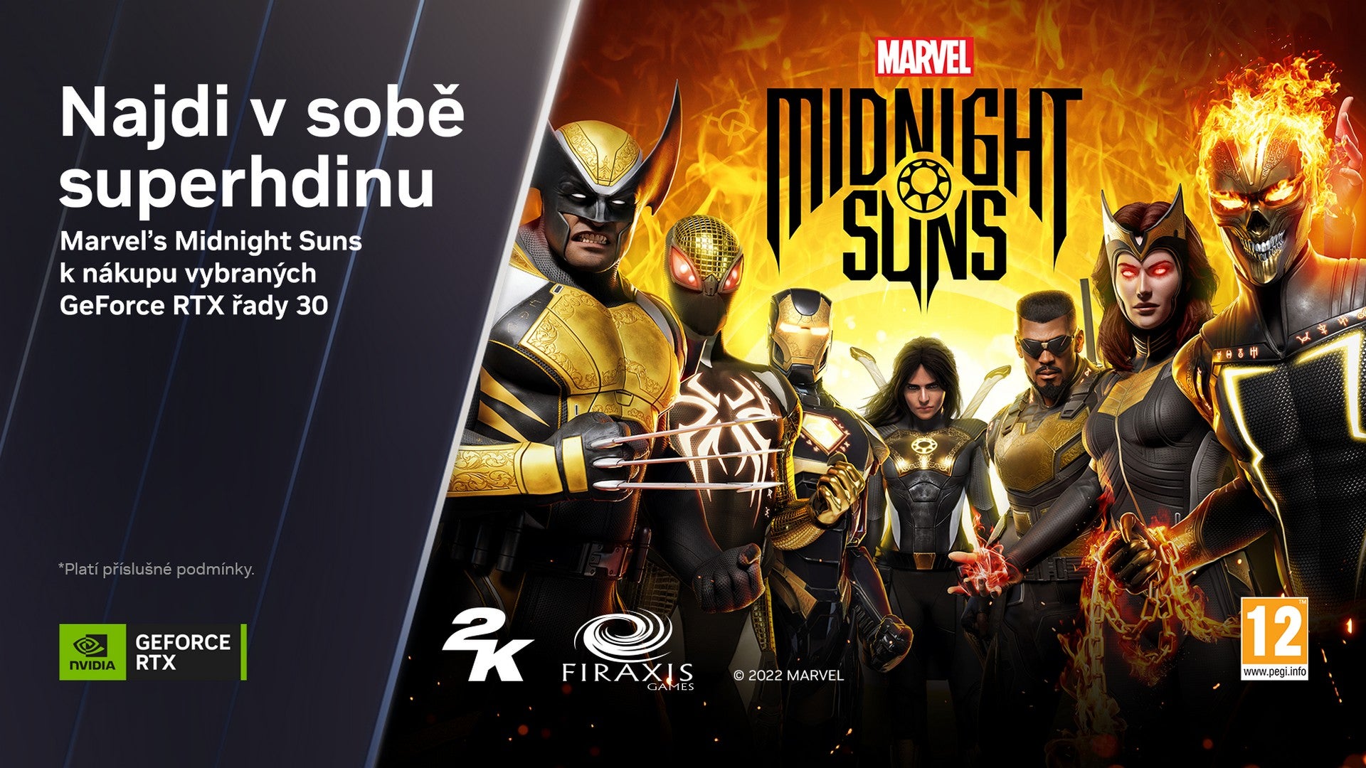 Image for Marvel's Midnight Suns k vybraným GeForce RTX řady 30