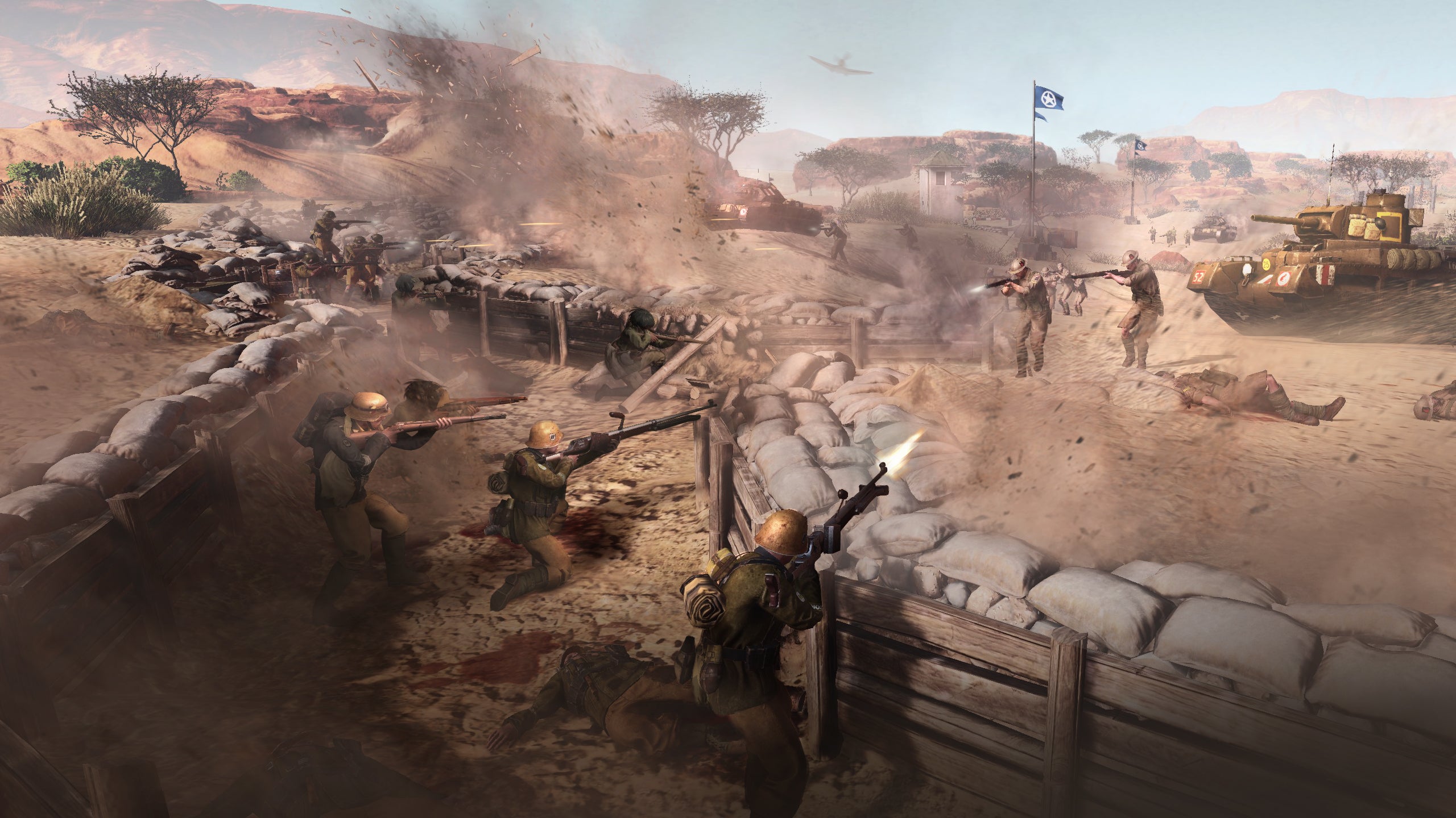 Company of Heroes 3 Preview - Edited action shot of Trench Warfare