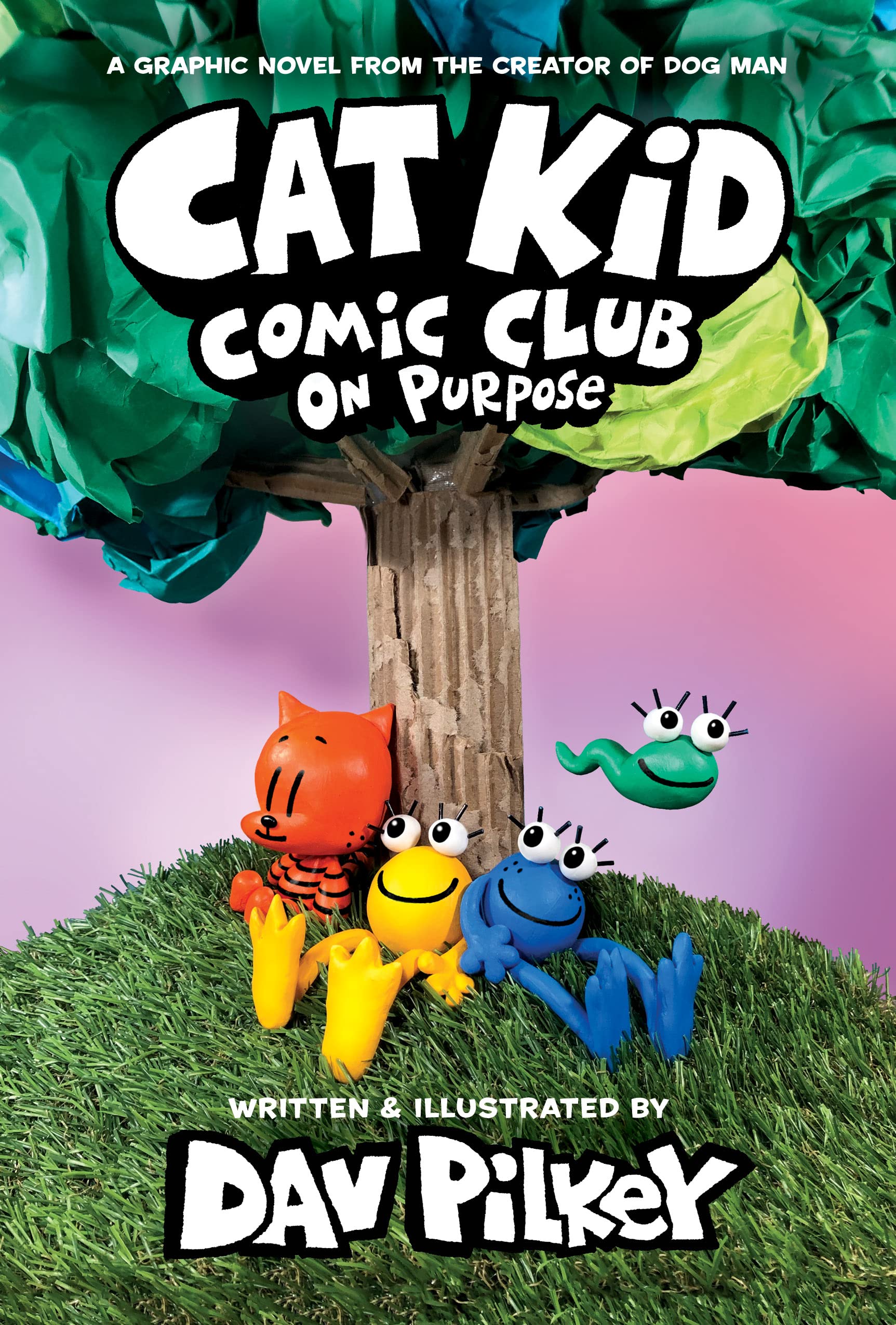 Cat Kid Comic Club: On Purpose cover by Dav Pilkey