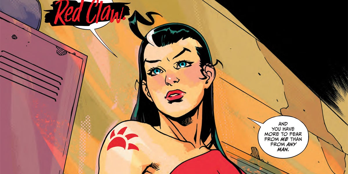 Red Claw's DC Comics debut in Catwoman #43