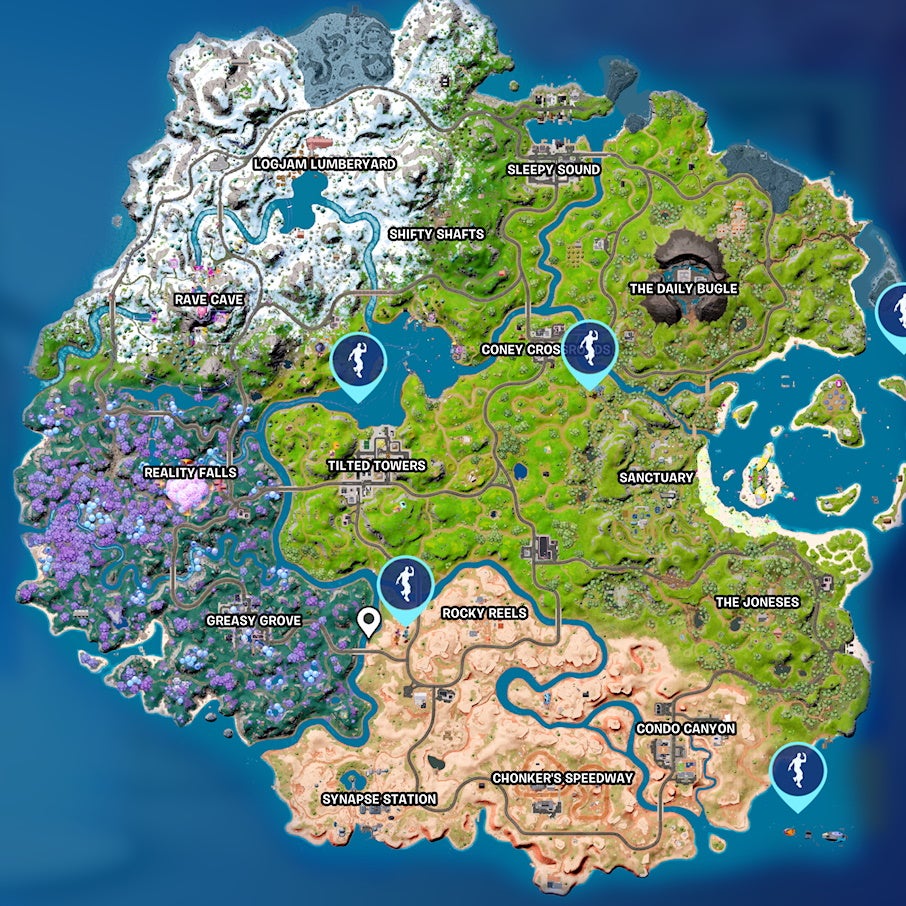Crashed IO Airship locations and where to dance at different crashed IO Airships in Fortnite - 33