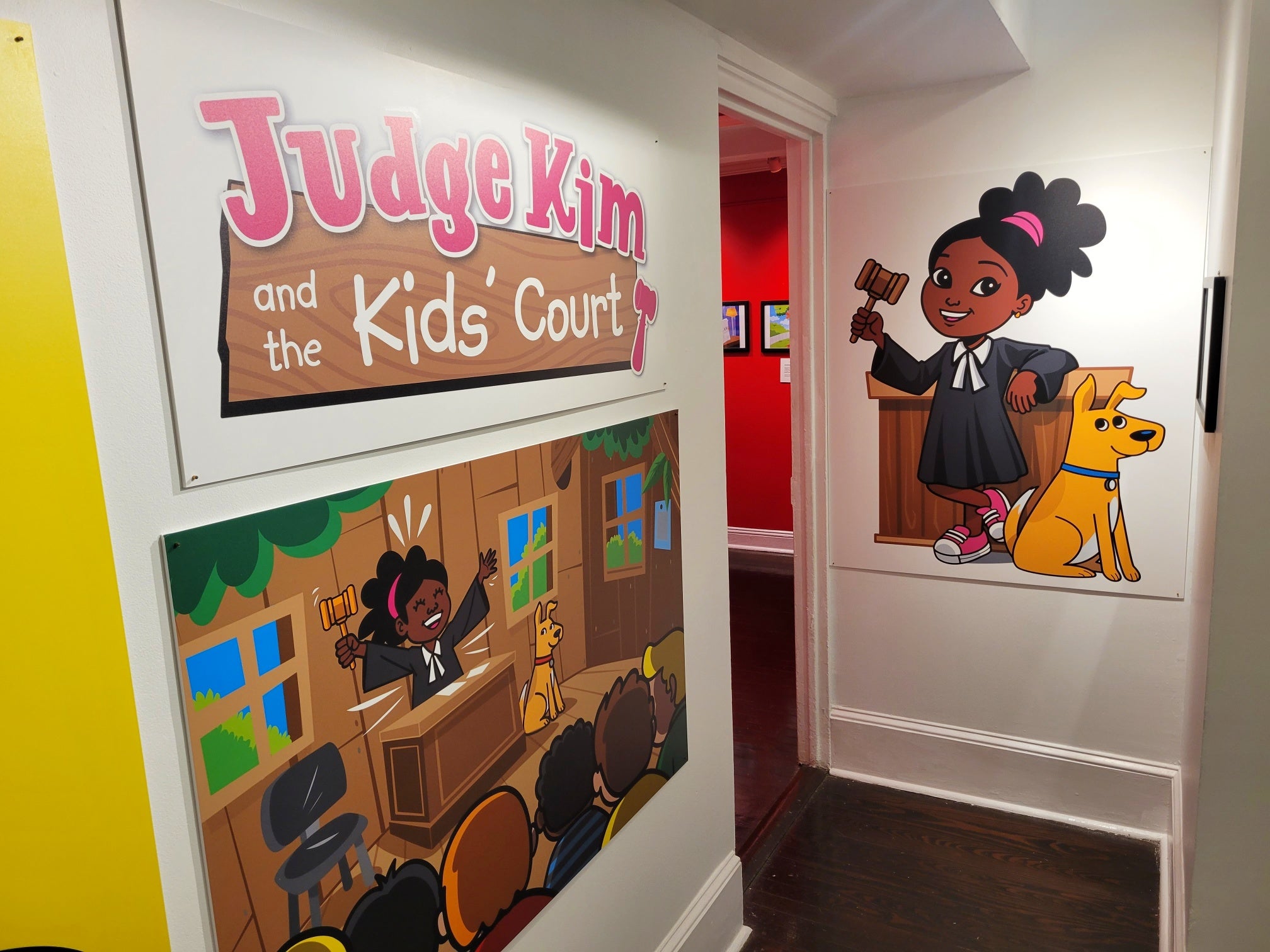 Photograph of Society of Illustrators gallery featuring Judge Kim