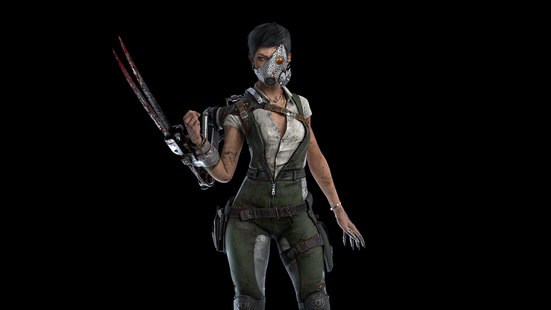 The Skull Merchant close up in Dead by Daylight