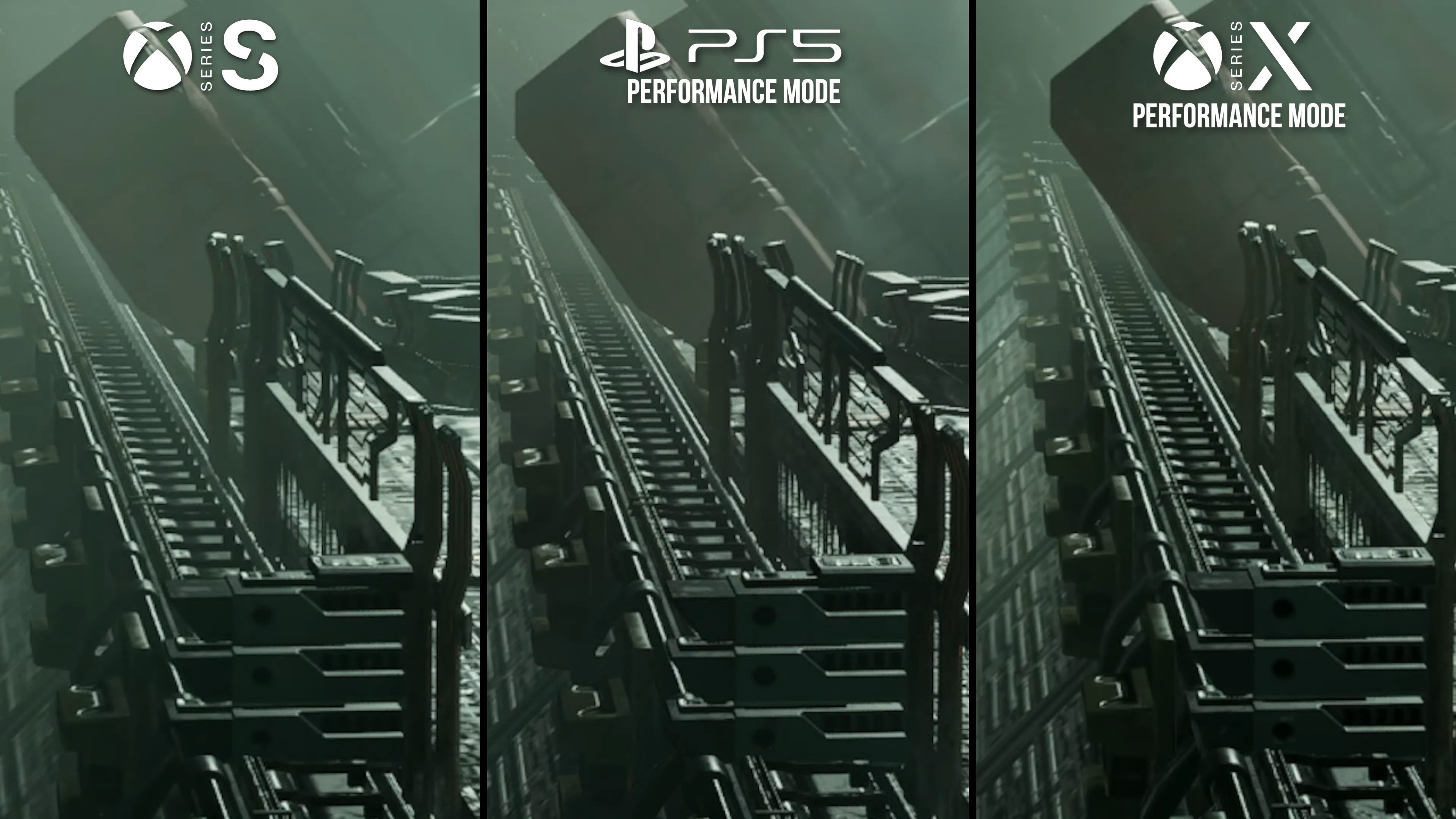 Dead Space, aralarındaki nispeten küçük farklarla tüm platformlarda ve tüm modlarda çekici görünüyor.