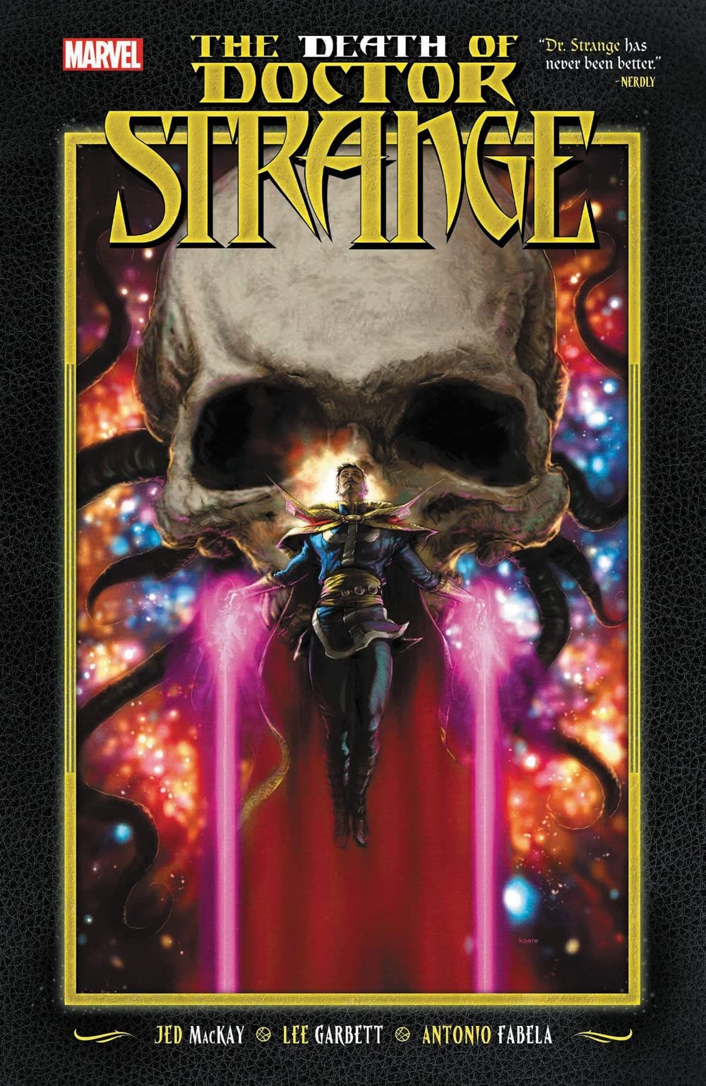 Death of Doctor Strange cover by Kaare Andrews