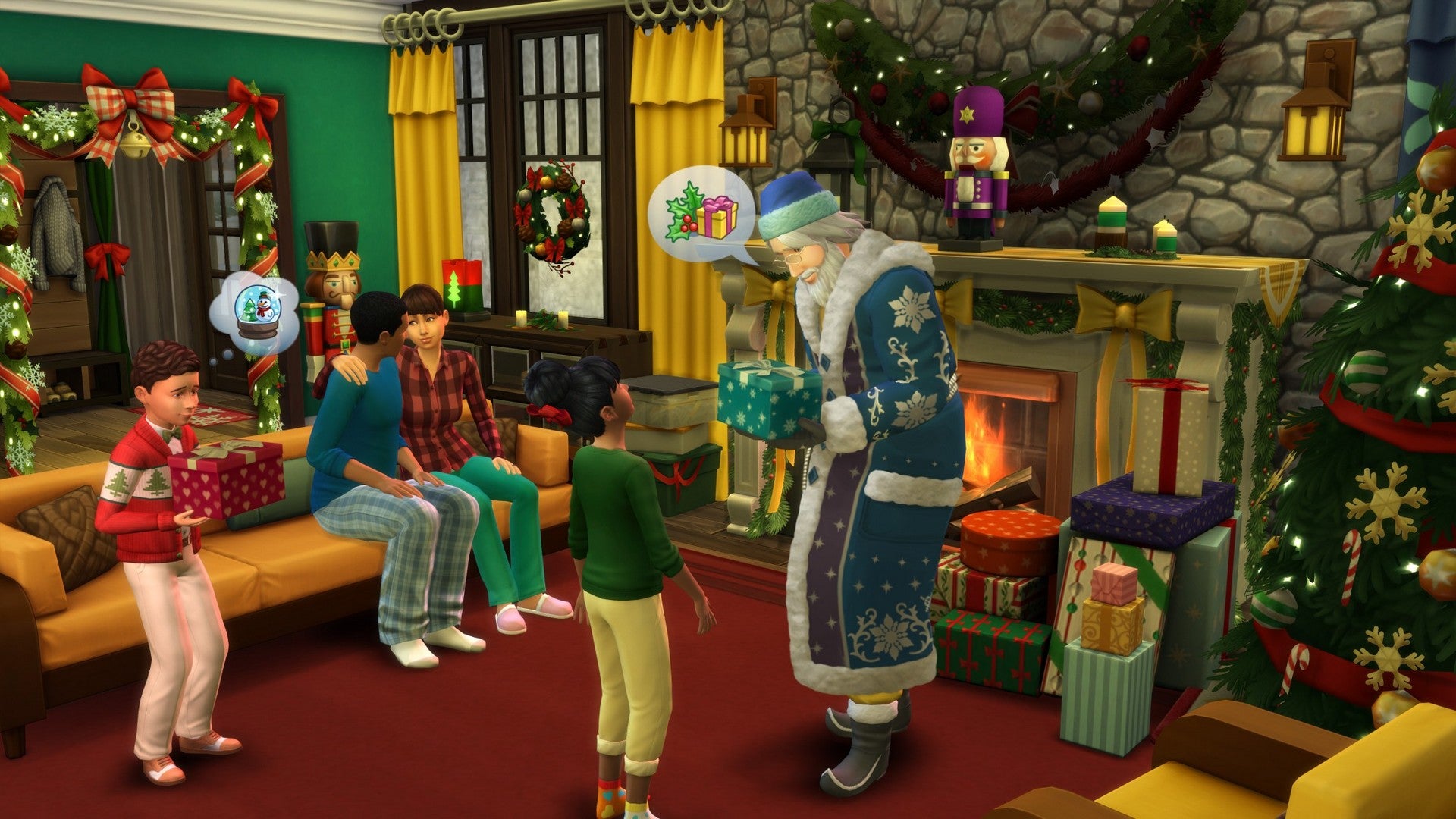 Weihnachten in Die Sims 4.