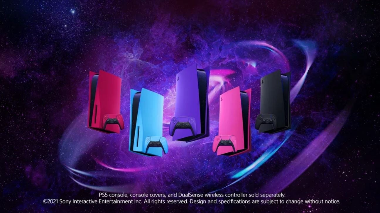 Imagem para PS5 terá mais tampas coloridas em junho