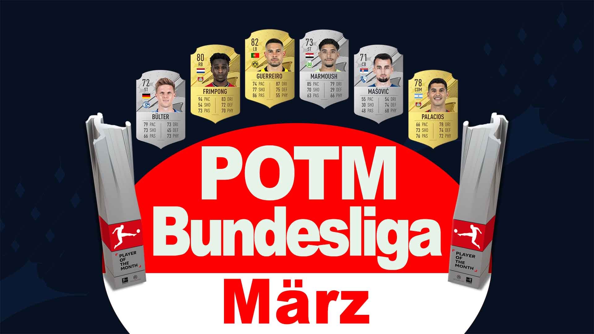 Bilder zu FIFA 23 Bundesliga POTM: Wählt jetzt den März-Spieler des Monats!