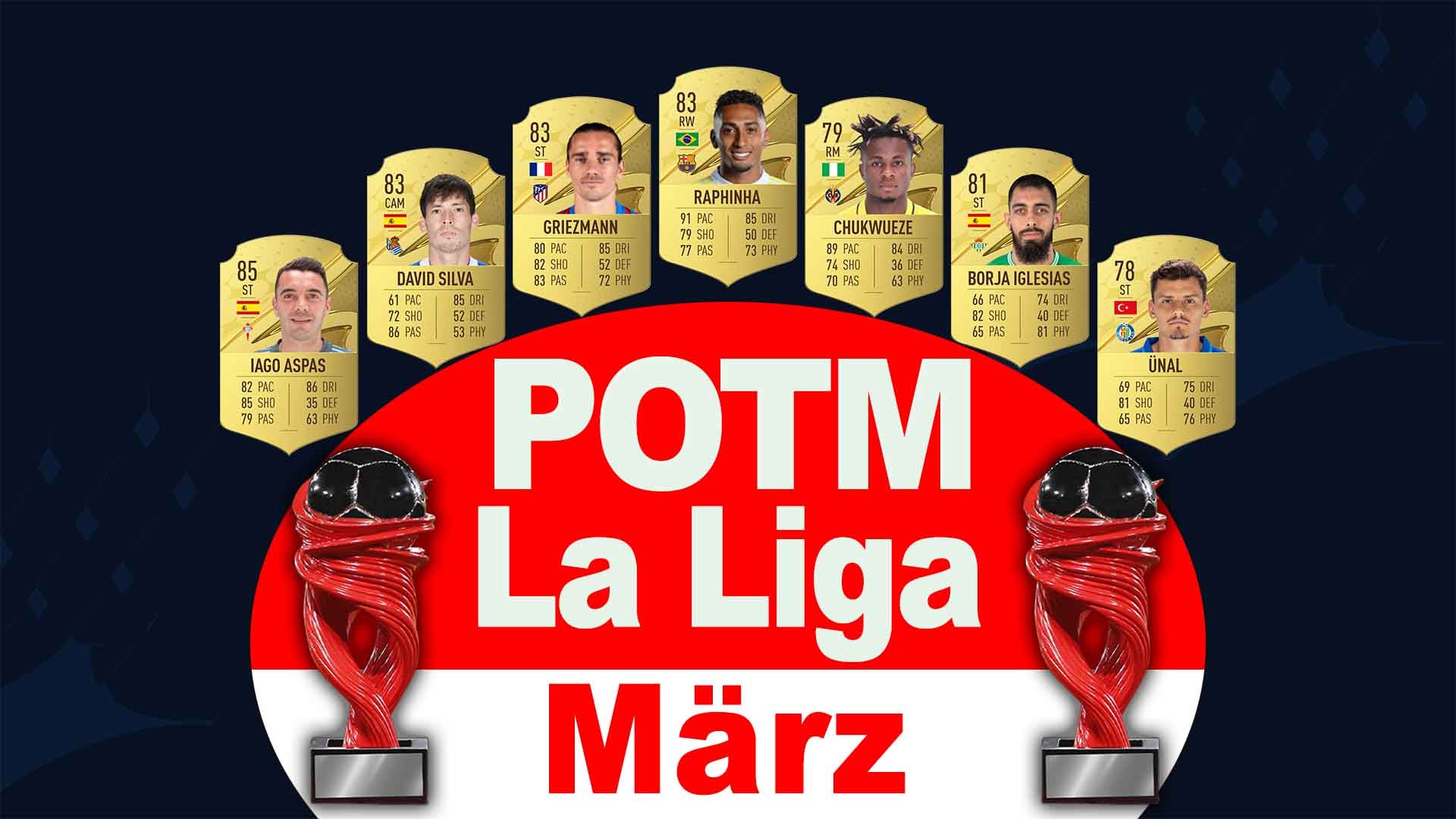 Bilder zu FIFA 23 La Liga POTM: Wählt den besten spanischen Liga-Spieler im März 2023