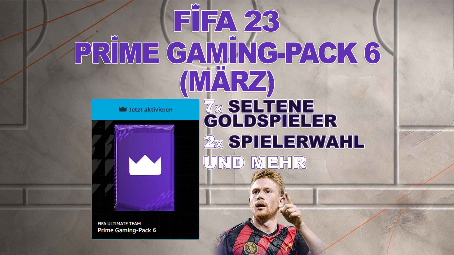 Bilder zu FIFA 23: Prime Gaming Pack 6 (März) – De Bruyne ist diesmal der Leihspieler