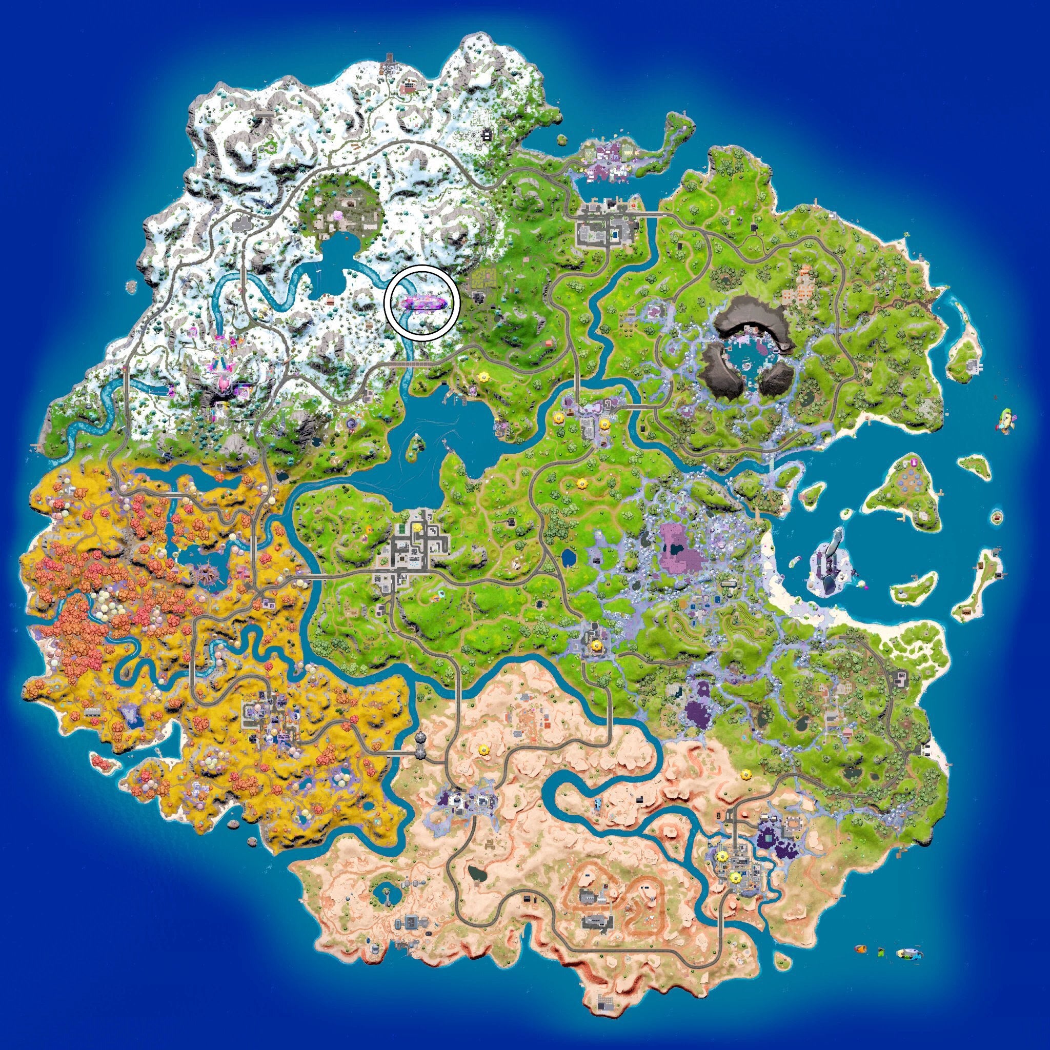 Fortnite C3S4 Flairship Location