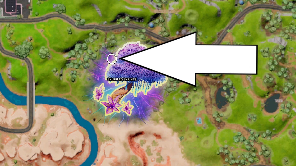 Fortnite secret door location and how to find the secret door past the main chamber in Shuffled Shrines - 68