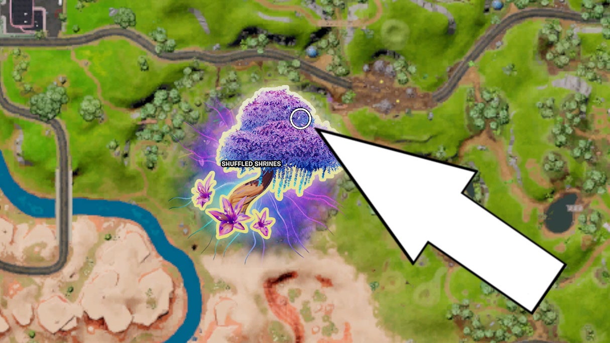 Fortnite secret door location and how to find the secret door past the main chamber in Shuffled Shrines - 91
