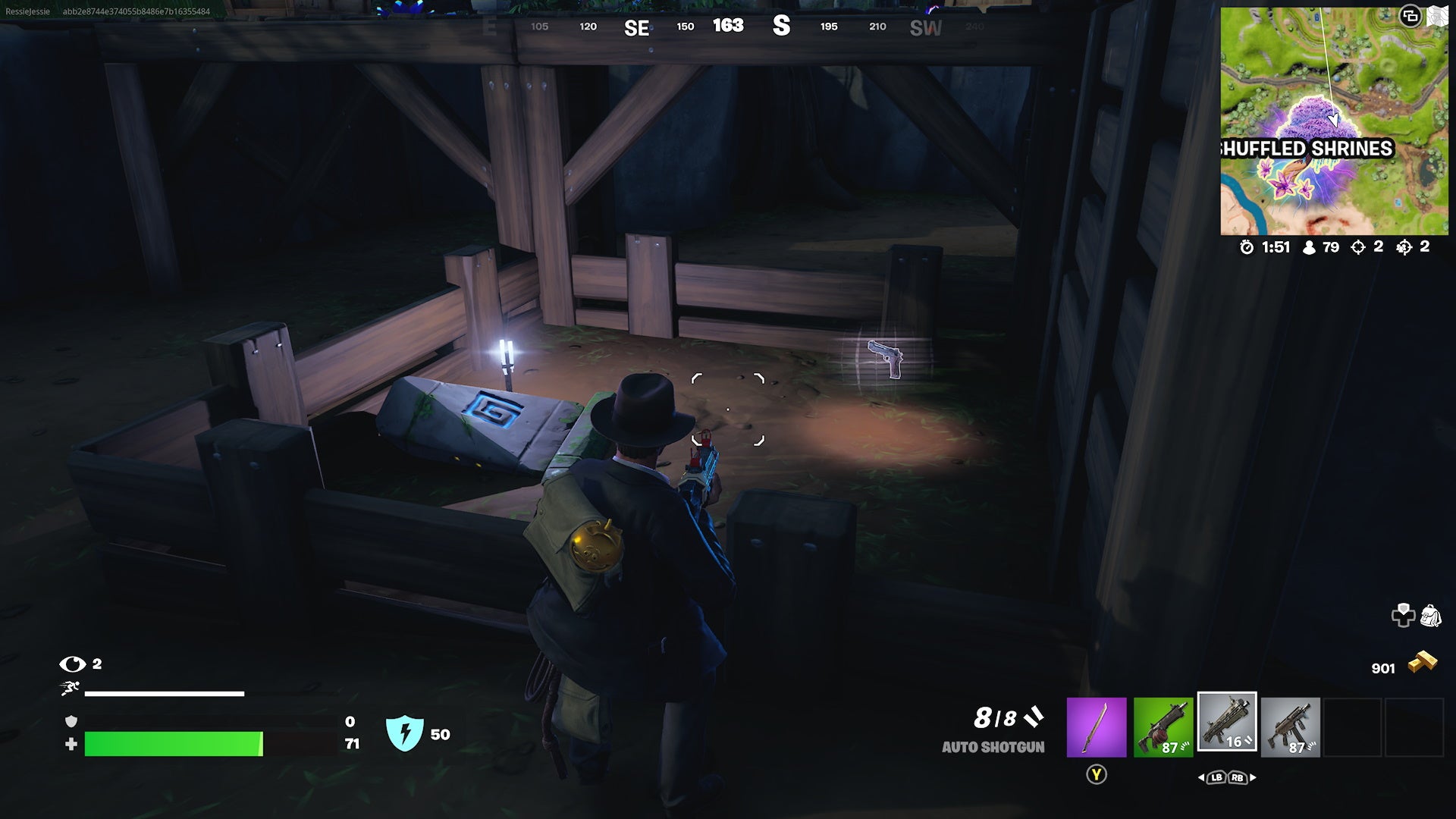 Fortnite secret door location and how to find the secret door past the main chamber in Shuffled Shrines - 25