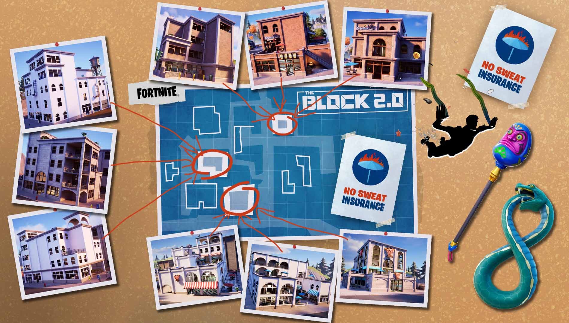 Bilder zu Fortnite: The Block 2.0 - Alle Wiederaufbau Aufgaben und Infos zur Gebäude-Abstimmung von Tilted Towers