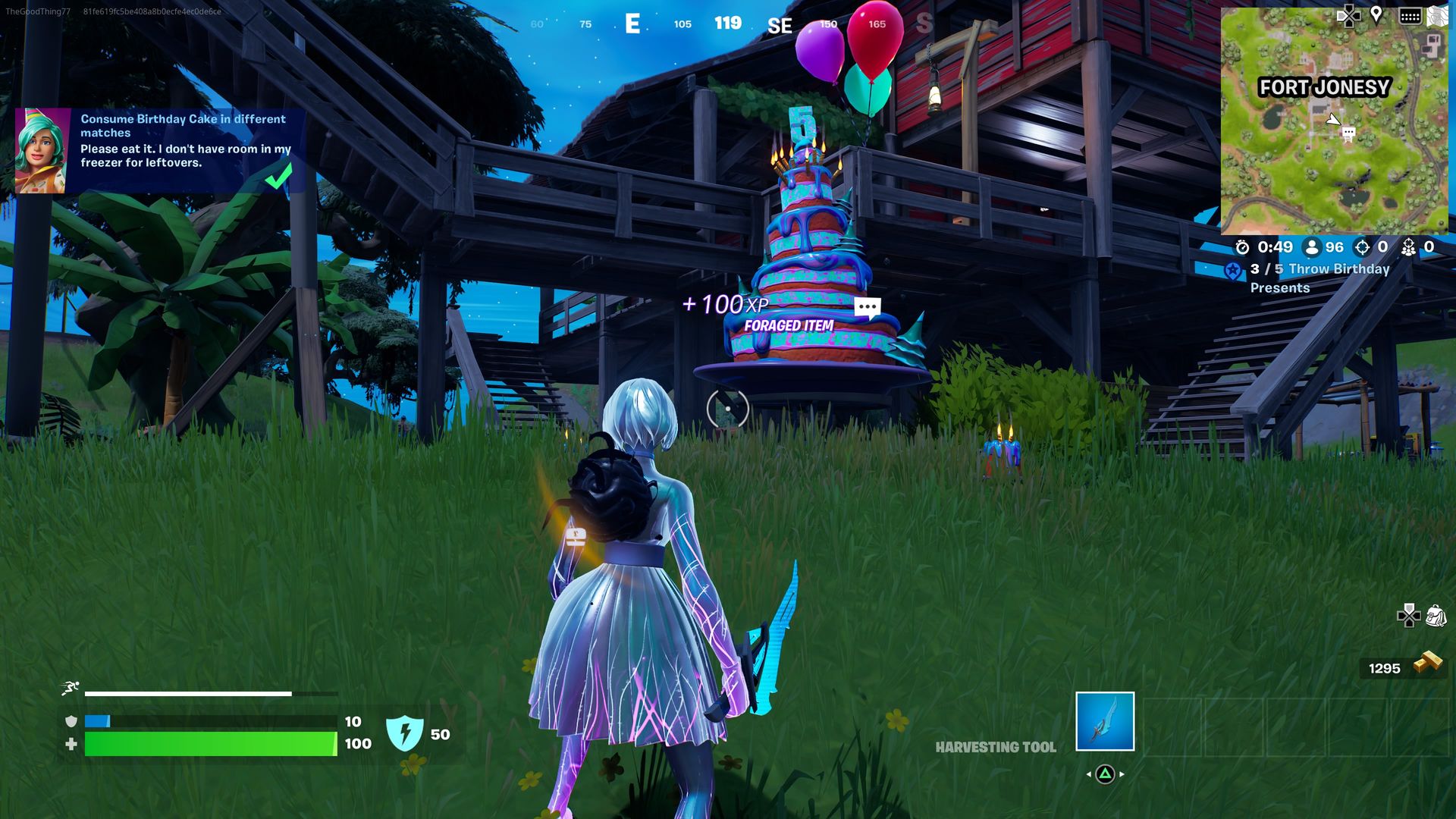 Fortnite Cake Fort Jonesy Loot Result