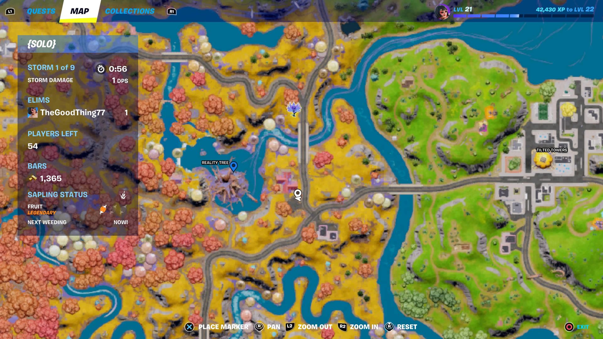 Fortnite Cake Reality Tree Map Result