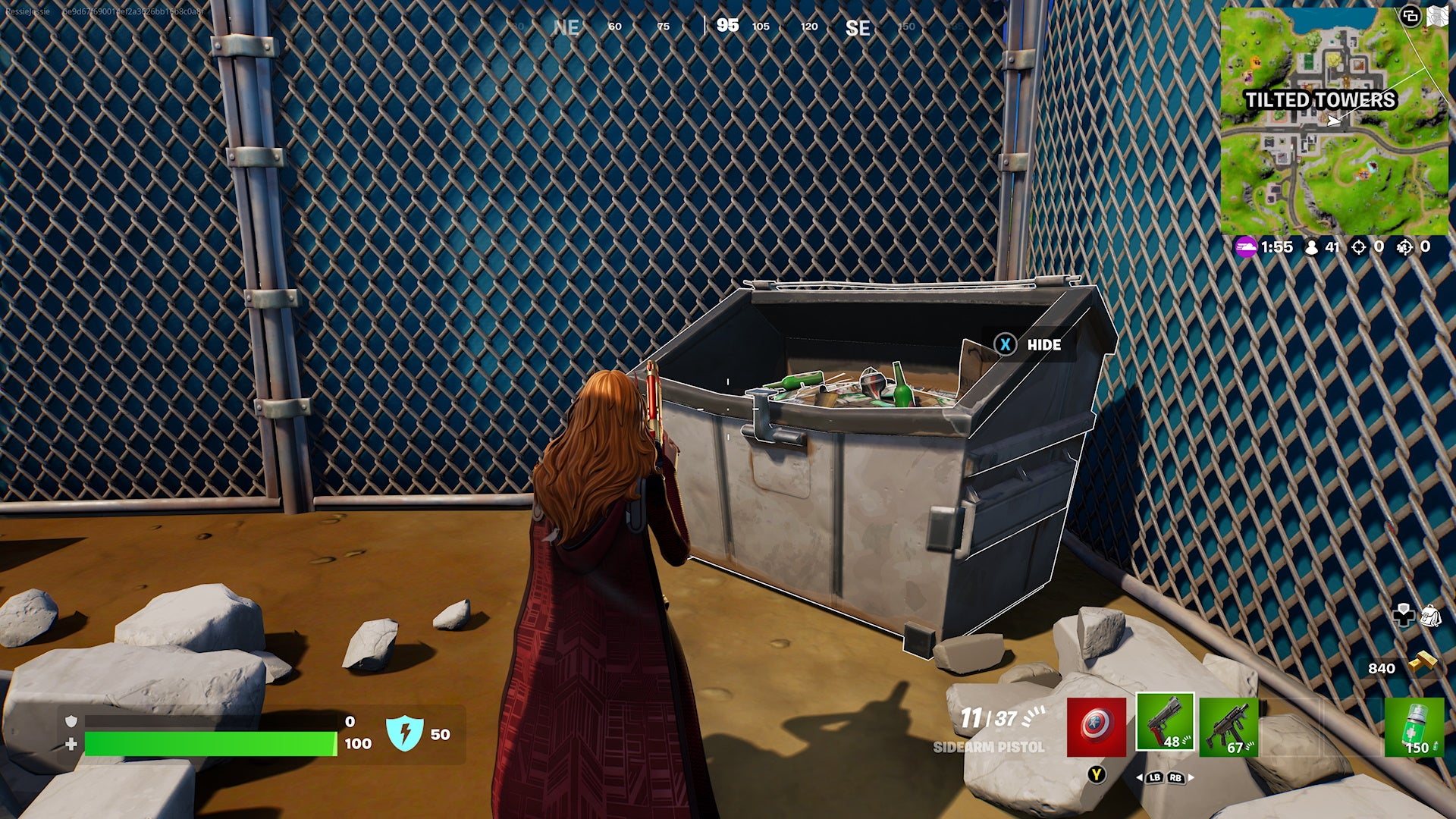 How to dumpster dive for fake relic materials in Fortnite and construct a fake relic at Sleepy Shrubs location - 22