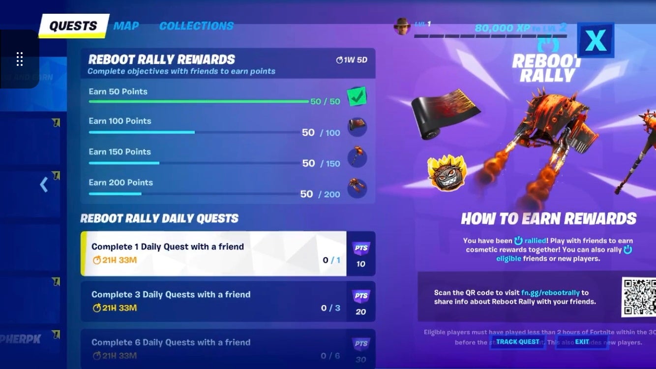 How to do the Reboot Rally quests  rewards and how to rally your friends in Fortnite - 85