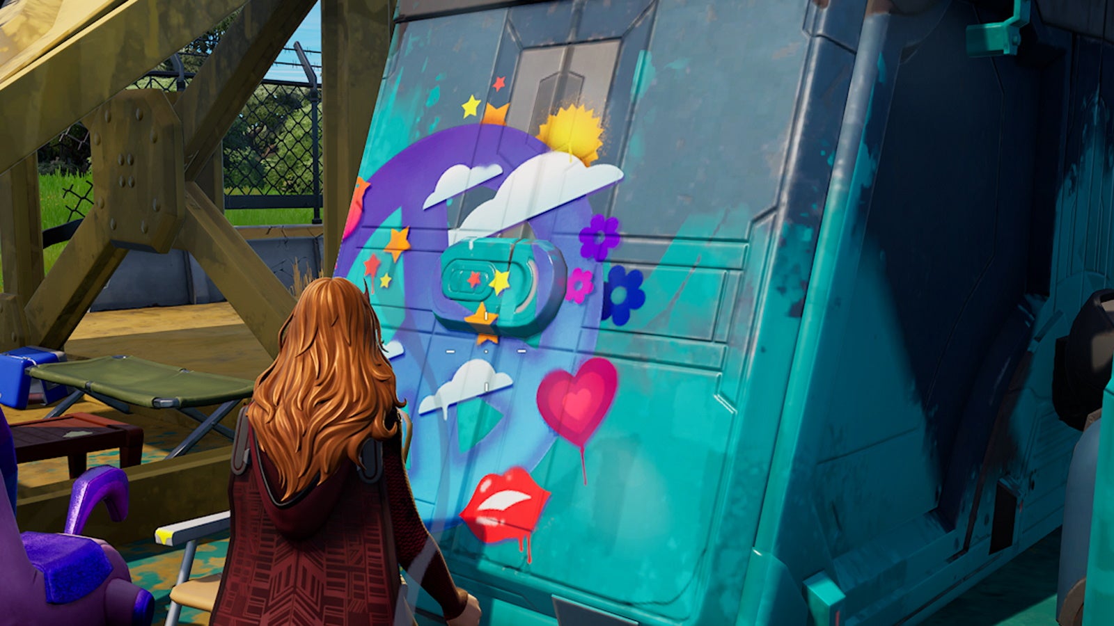 Fortnite old IO Outpost locations and how to spray peace sprays on structures - Vimarsana News