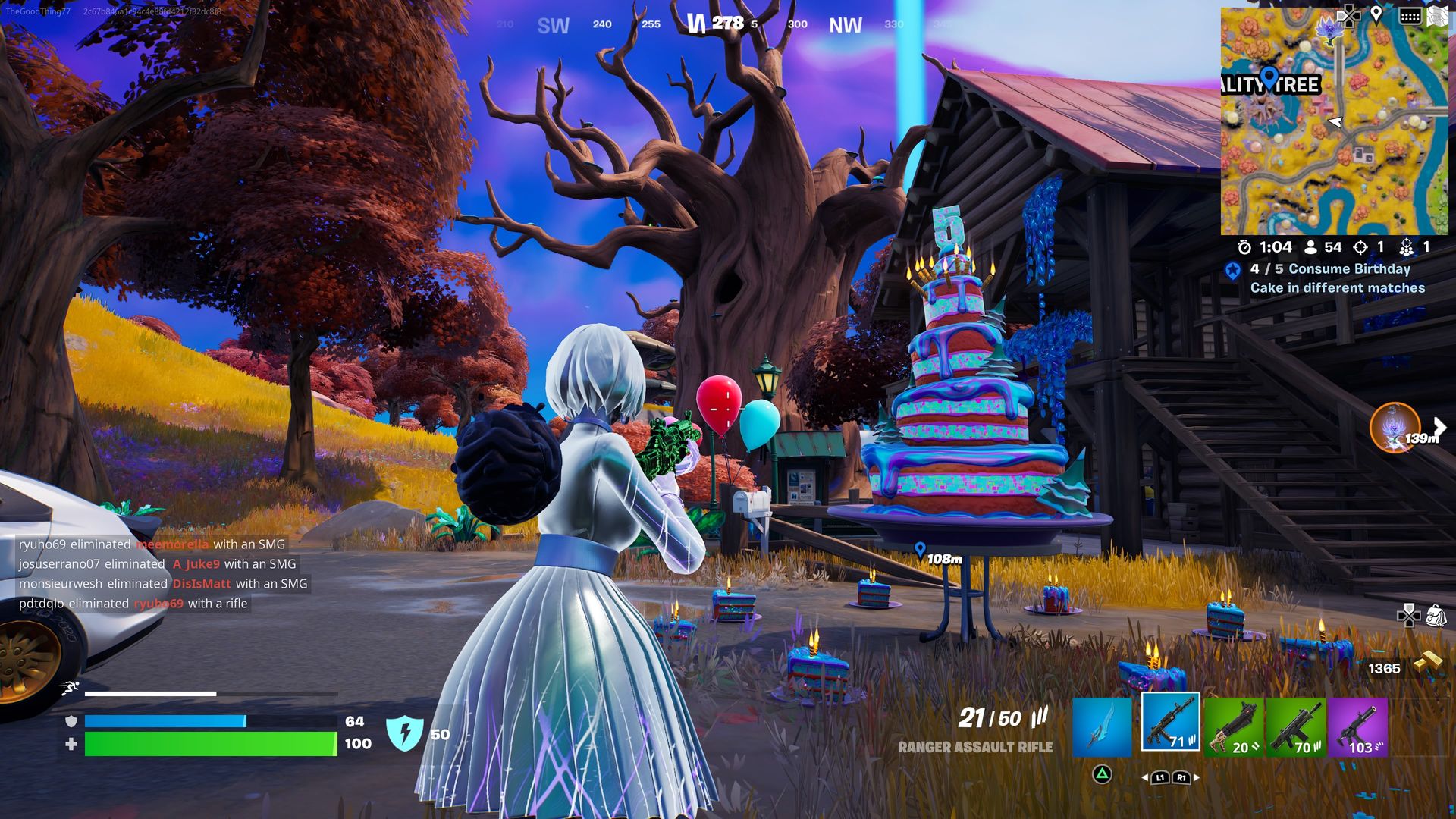Fortnite Reality Tree Cake Loot Result