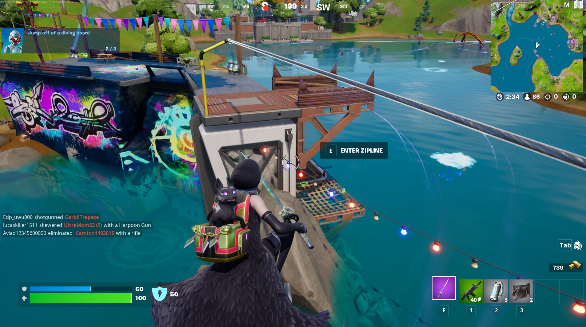 Fortnite Diving Board Locations And Where To Jump Off A Diving Board Explained Eurogamer Net