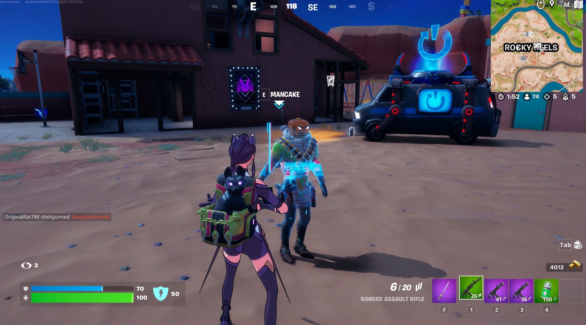 Fortnite Panther  Mancake and The Underwriter locations  including how to purchase an item explained - 21