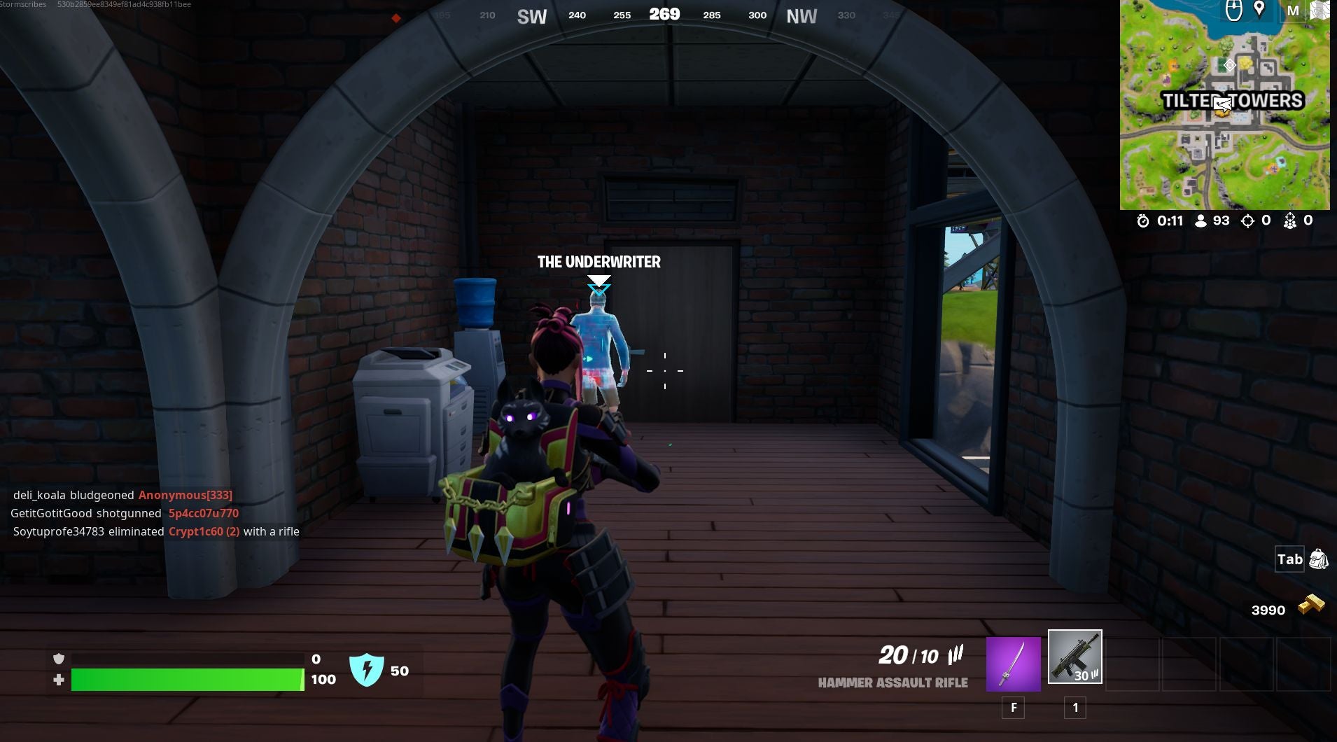 Fortnite Panther  Mancake and The Underwriter locations  including how to purchase an item explained - 22