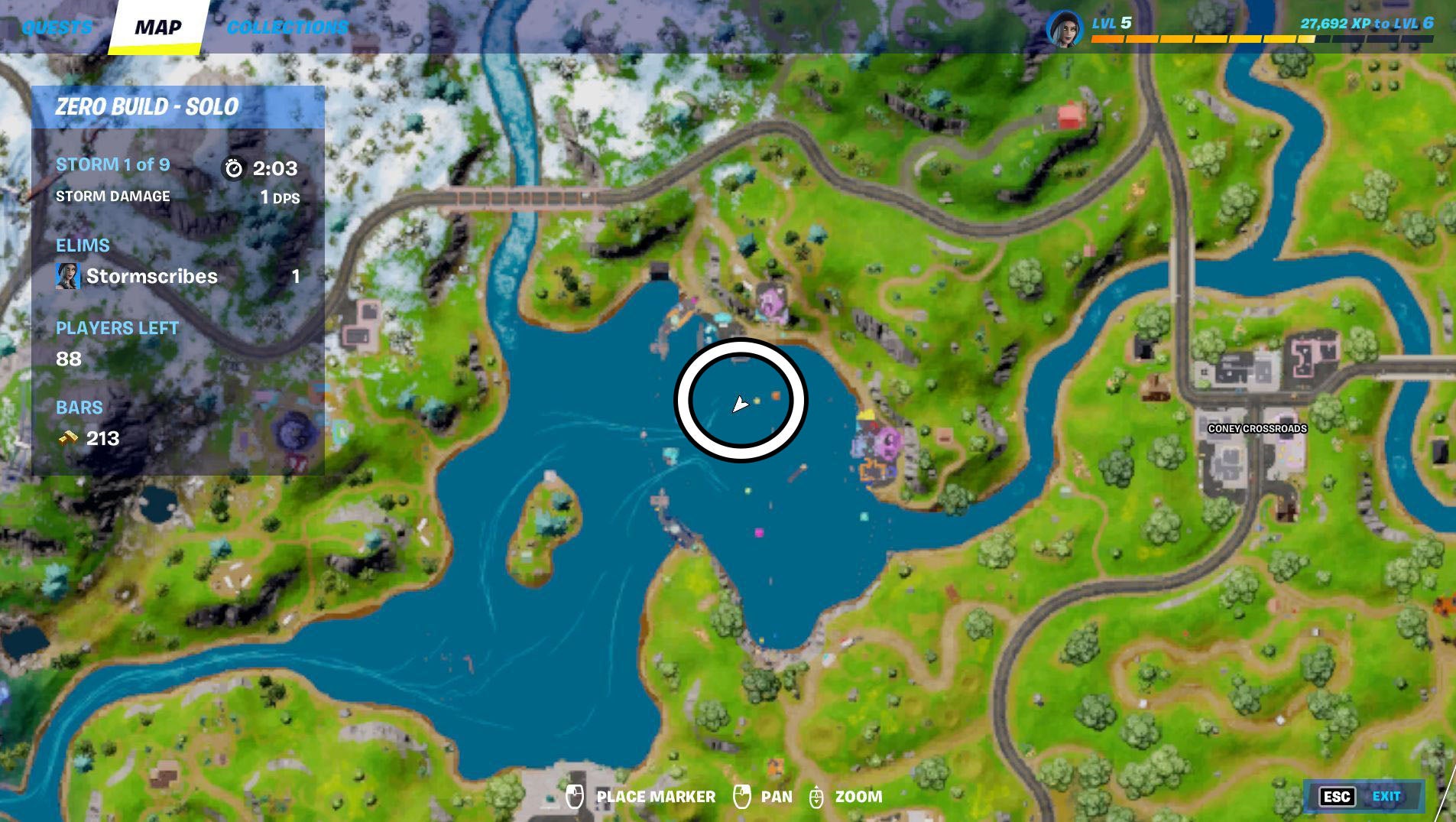 Fortnite Zero Point location and where to visit the Zero Point in a motorboat - 56