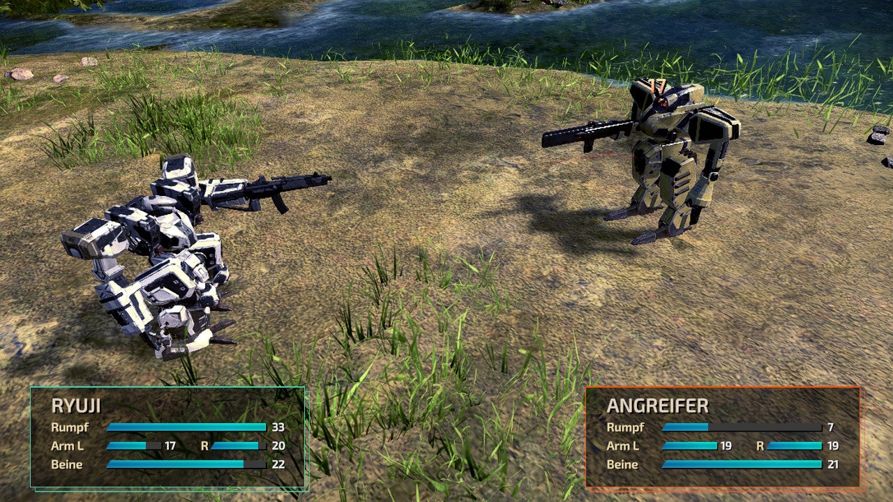 Ein Kampf in Front Mission 1st: Remake.